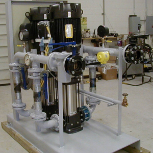 200 GPM, 200 PSI, Pump Skid with Spare Pump